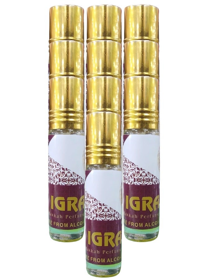 بيرفيومز 10 قطع زيت عطري اغرا مكة 12 مل - Image 1