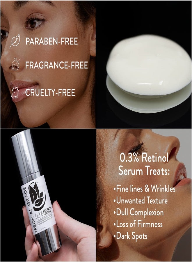 Microderm GLO - Age Defying 0.3% Retinol Serum, Anti-Aging Dark Spot Remover for Face, Fine Lines & Wrinkle Pore Minimizer, with Vitamin E & Natural Botanicals, 1 Oz Bottle - Image 4