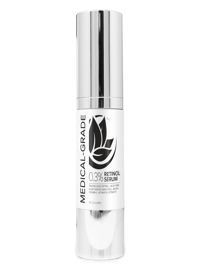 Microderm GLO - Age Defying 0.3% Retinol Serum, Anti-Aging Dark Spot Remover for Face, Fine Lines & Wrinkle Pore Minimizer, with Vitamin E & Natural Botanicals, 1 Oz Bottle - Image 1