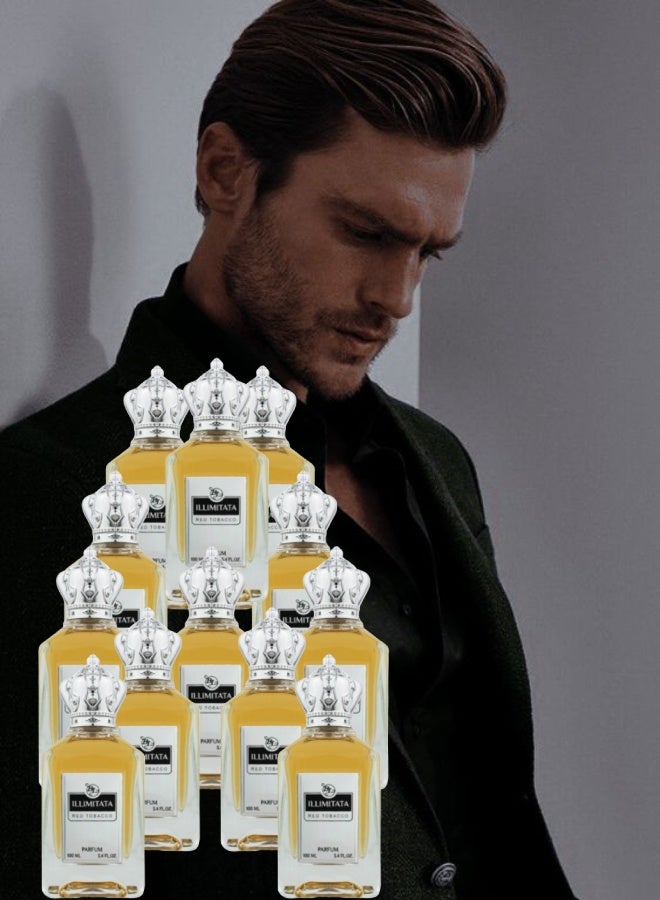 BL 12 Pieces illimitata Red Tobacco Perfume 100ML - Image 1