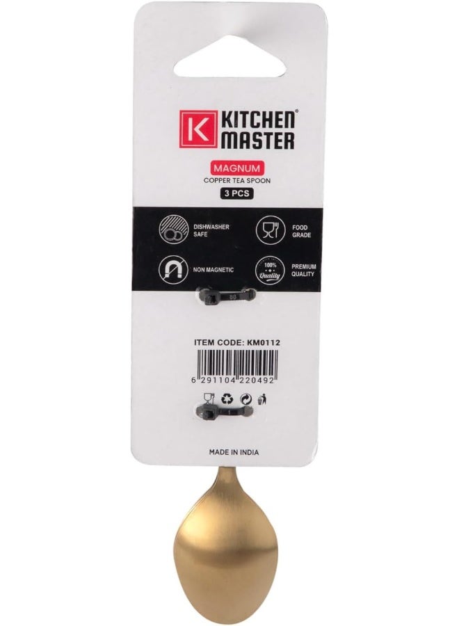 Kitchen master KITCHEN MASTER COPPER TEA SPOON 3PC PACK - MAGNUM  - Image 2