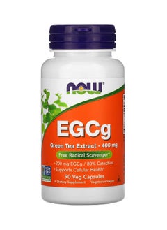 now EGCg, Green Tea Extract, 400 mg, 90 Veg Capsules  - Image 1