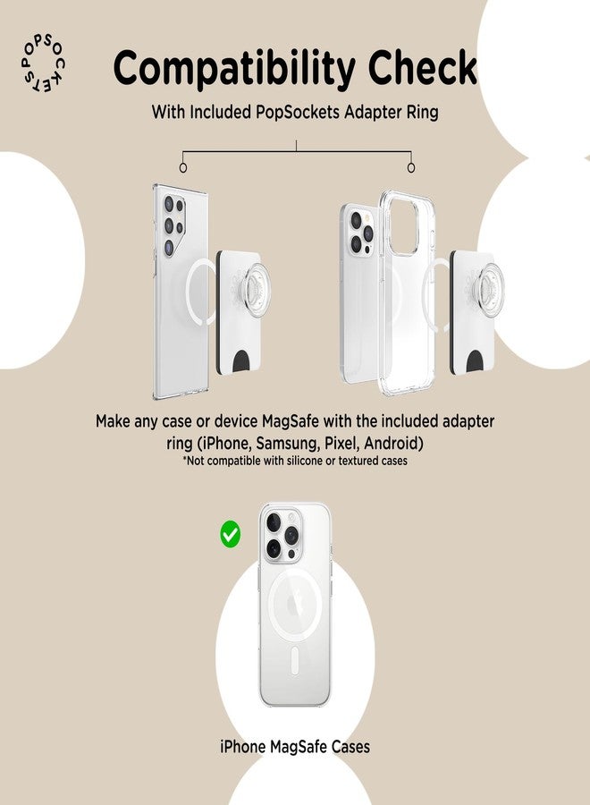 PopSockets: PopWallet for MagSafe - MagSafe Adapter Ring Included - Stylish and Repositionable Card Holder for Smartphones and Cases - SoftGoods - Cognac - Image 5