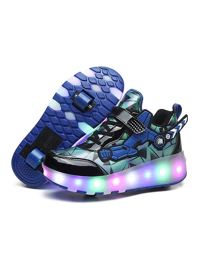 Sharpdo - Rechargeable Children's Boys and Girls Roller Skates Light Skating Wheel Shoes - Image 1