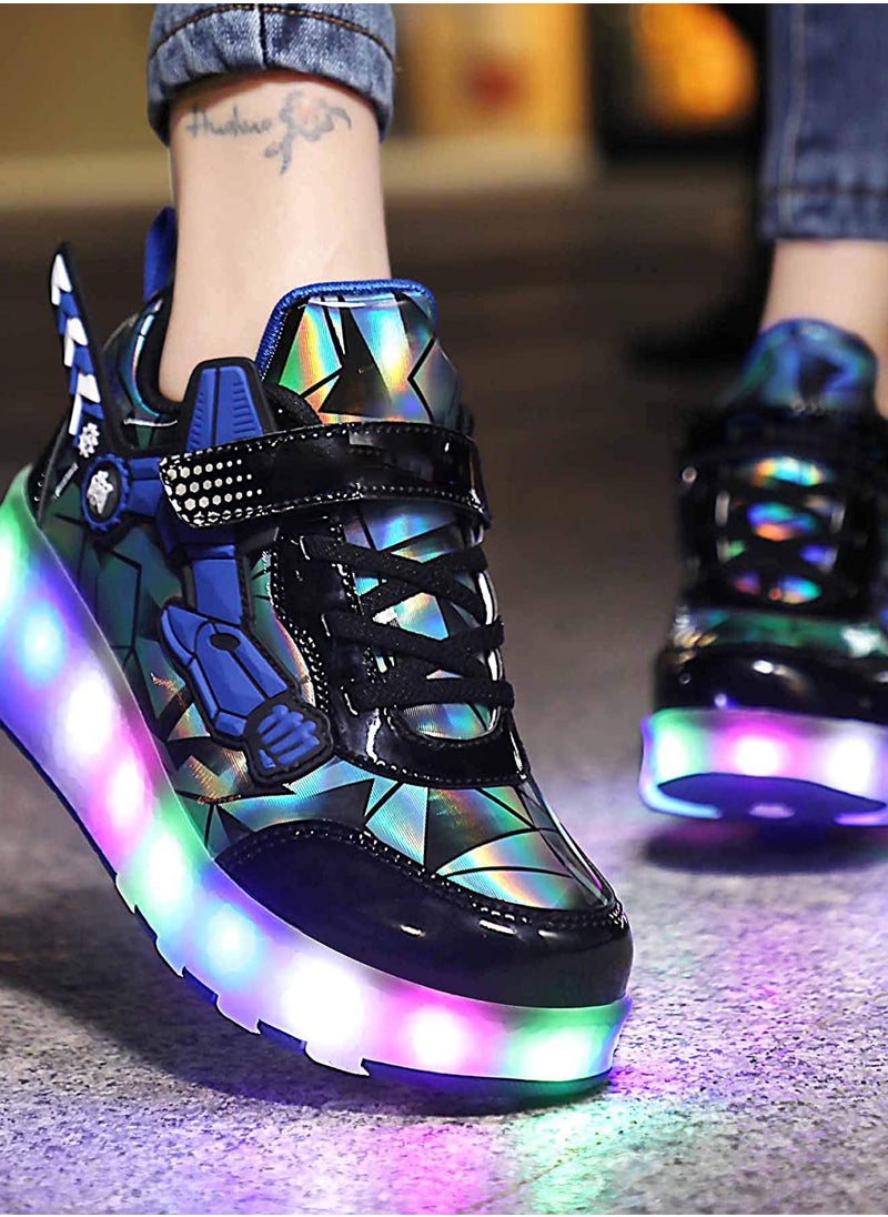 Sharpdo - Rechargeable Children's Boys and Girls Roller Skates Light Skating Wheel Shoes - Image 1