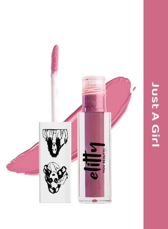 Elitty Liquid Matte Lipstick | Transfer proof, Smudgeproof & Lightweight | Just A Girl (Mauve)- 4 ML - Image 3