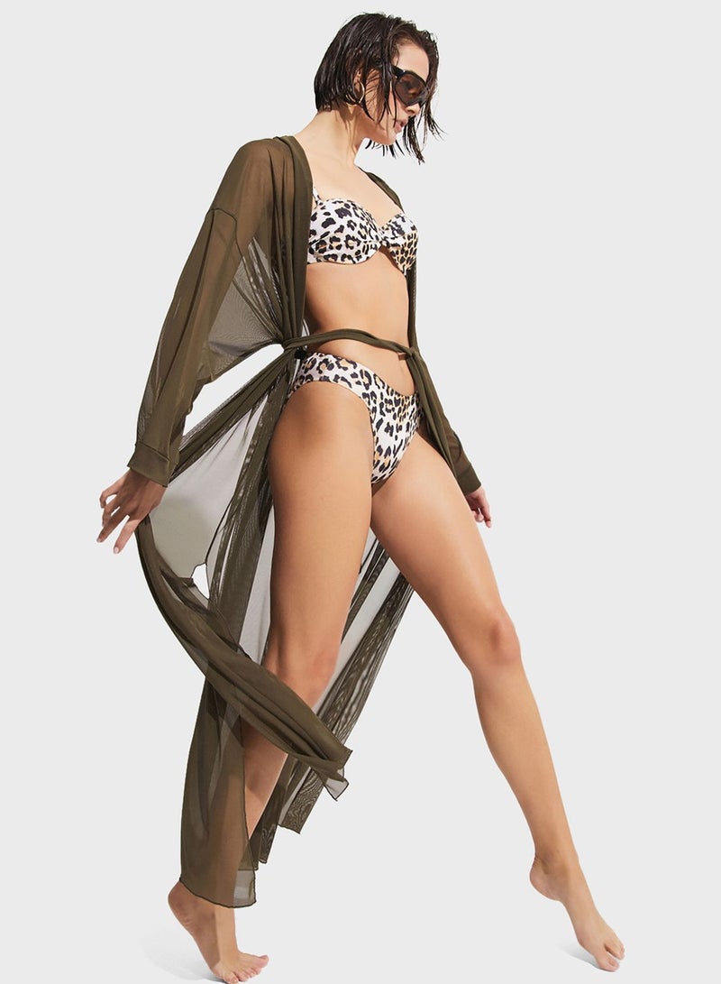 JUNE Mesh Longline Kimono - Image 2