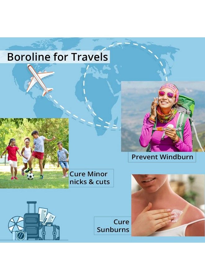 BOROLINE Antiseptic Ayurvedic Cream 100 Gm X 4 Plus Free Bo Body Lotion Trial Pack 20Ml X 4 ; Softens Chapped Lips Repair Cracked Heels Smoothens Rough Hands Overnight (Pack Of 8) - Image 4