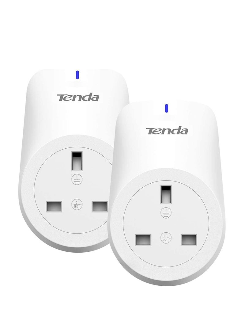 Tenda - Smart Plug WiFi Outlet SP3, Works with Amazon Alexa, Google Home, Wireless Smart Socket, Remote Control Timer Plug, No Hub Required, APP Control, Pack of 2 - Image 1