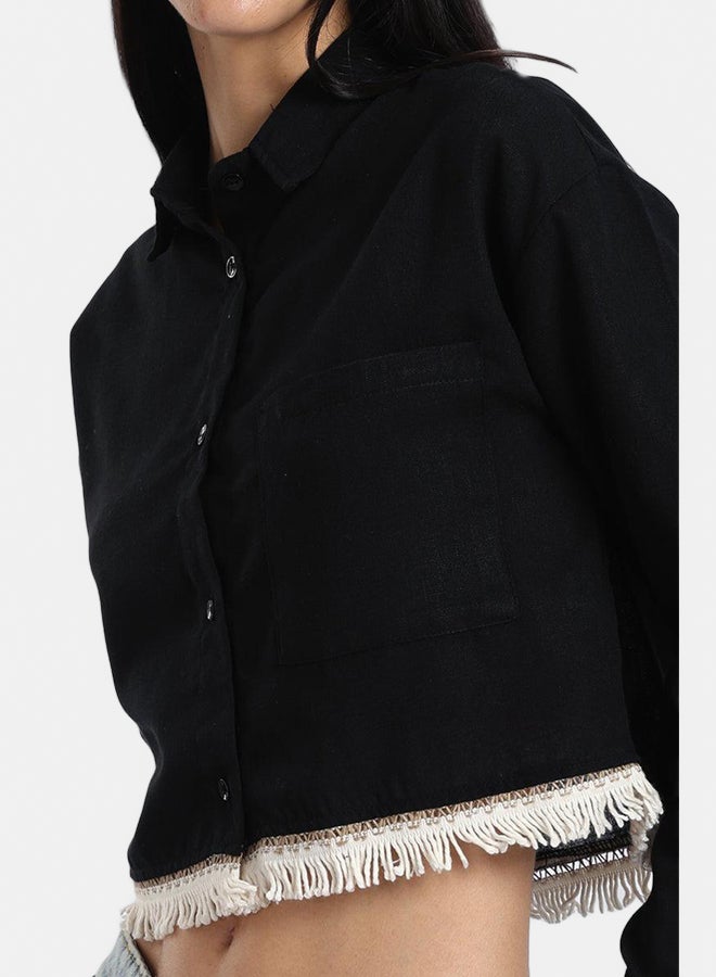 Carina Shirt with White Fringes - Image 4