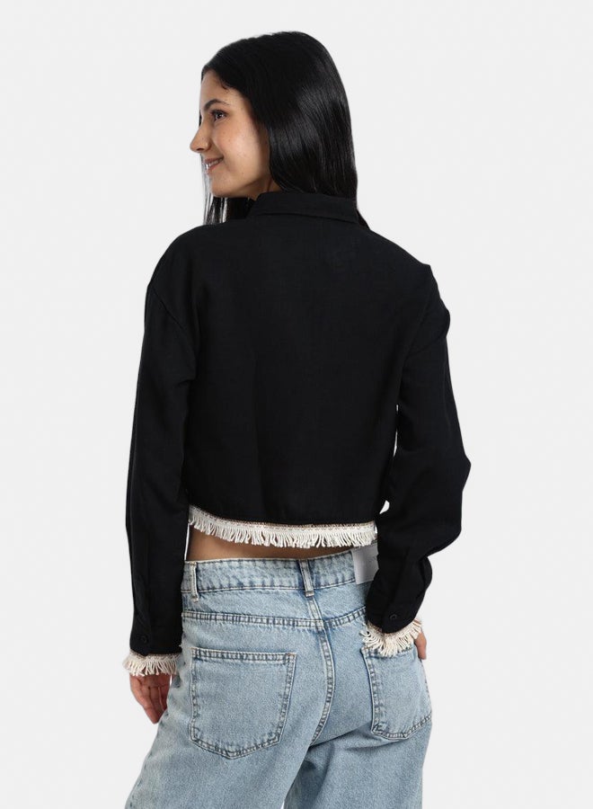 Carina Shirt with White Fringes - Image 3