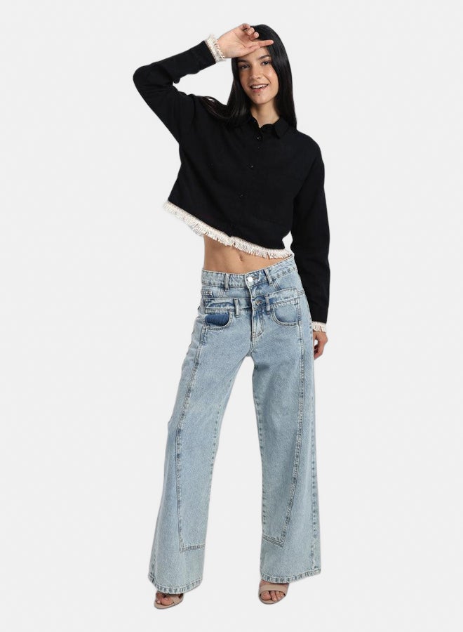 Carina Shirt with White Fringes - Image 5
