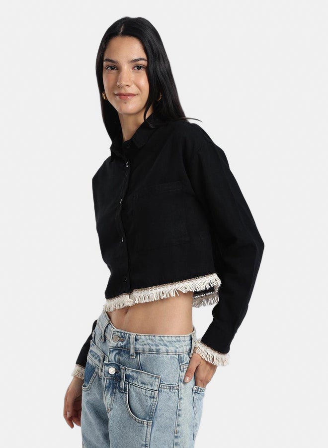 Carina Shirt with White Fringes - Image 1