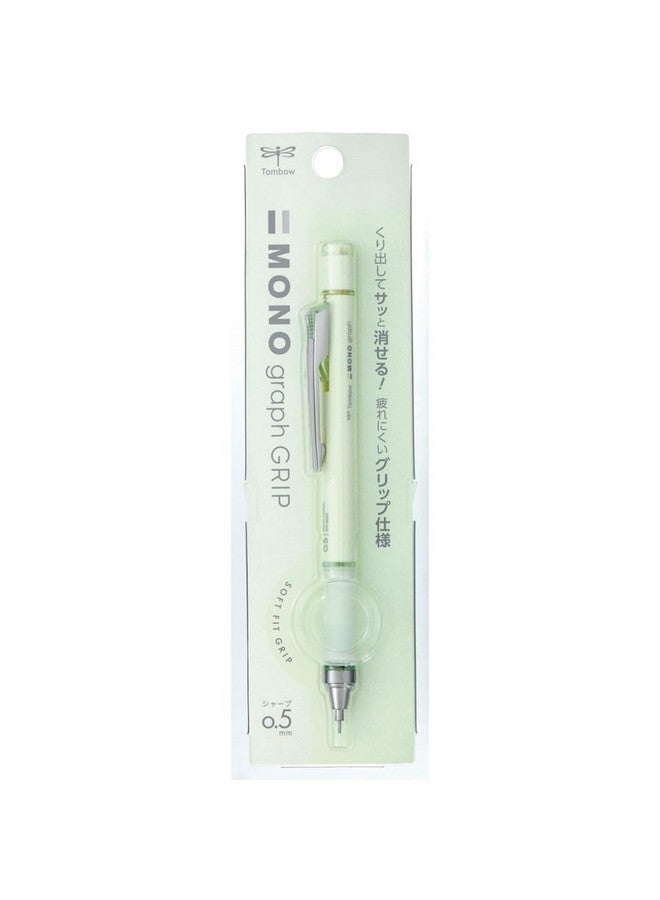 Tombow Mechanical Pencil, 0.5Mm, Mono Monograph Grip (Soft Fit Grip For Anti-Fatigue), Pale Green Dpa-152F - Image 1