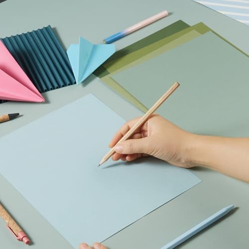 Topeen 30 Sheets 8.5x11 Color Tones Cardstock Paper 250GSM Thick Paper Cards for Birthday Party, Invitations and DIY Crafts Decoration (Sage-Green) - Image 3
