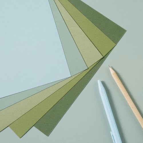 Topeen 30 Sheets 8.5x11 Color Tones Cardstock Paper 250GSM Thick Paper Cards for Birthday Party, Invitations and DIY Crafts Decoration (Sage-Green) - Image 4