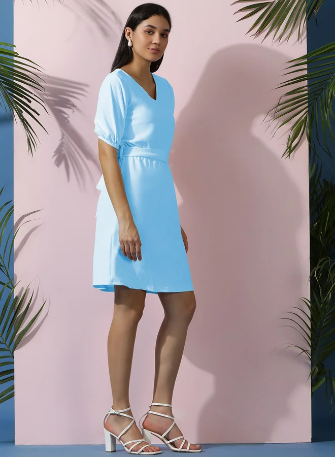 Kotty Belted Poplin Dress