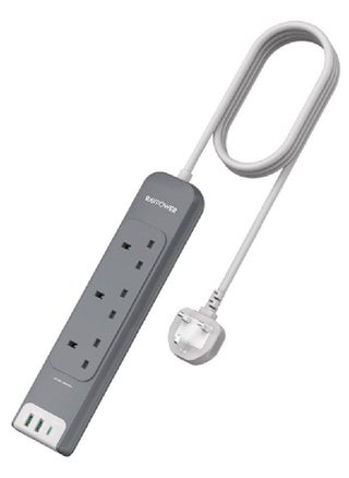 3 Port Power Strip with 2 USB A Ports and 1 USB C Port 3m Grey - pzsku/Z7B345E8E12F8B567FCDAZ/45/1749668435/4a0a16c8-d874-46ec-b7f5-50d09481a9a1
