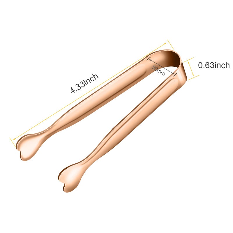 ANYTRP Mini Serving Tongs  Anytrp 18-Packs Stainless Steel Sugar Tongs  4.3Inch Ice Tongs Kitchen Tongs Appetizers Tongs For Coffee Bar  Tea Party  Desserts Party  Sugar And Ice Bucket - Image 2