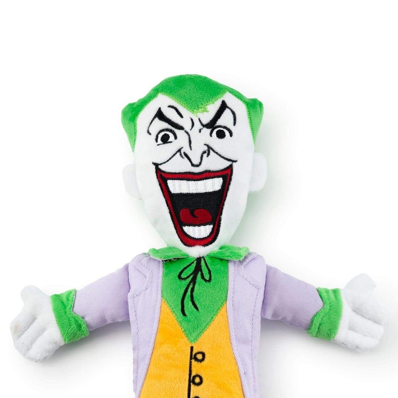 DC Comics Plush Joker Squeaky Dog Chew Toy - Light to Moderate Chewing Dog Toy  13 Inches  by Crowded Coop - Image 3