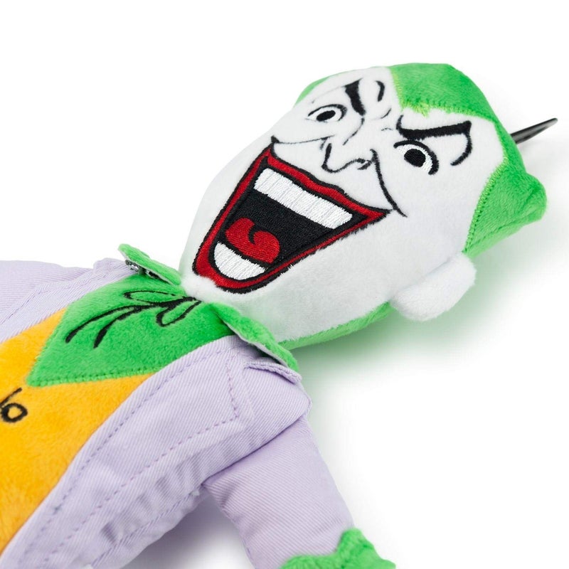 DC Comics Plush Joker Squeaky Dog Chew Toy - Light to Moderate Chewing Dog Toy  13 Inches  by Crowded Coop - Image 2