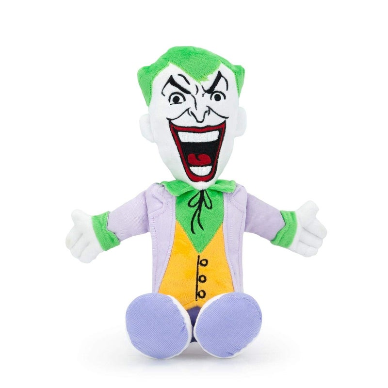 DC Comics Plush Joker Squeaky Dog Chew Toy - Light to Moderate Chewing Dog Toy  13 Inches  by Crowded Coop - Image 1