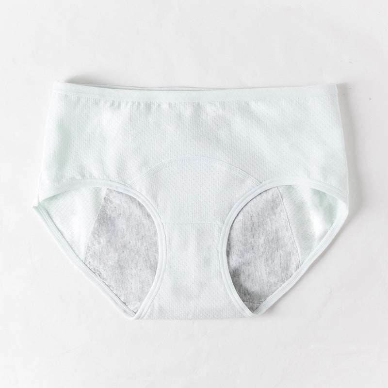 Womens Leakproof Menstrual Panties Breathable Cotton Dark gray  - Image 2