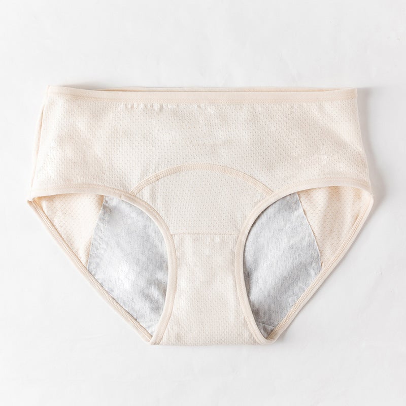Womens Leakproof Menstrual Panties Breathable Cotton Dark gray  - Image 5
