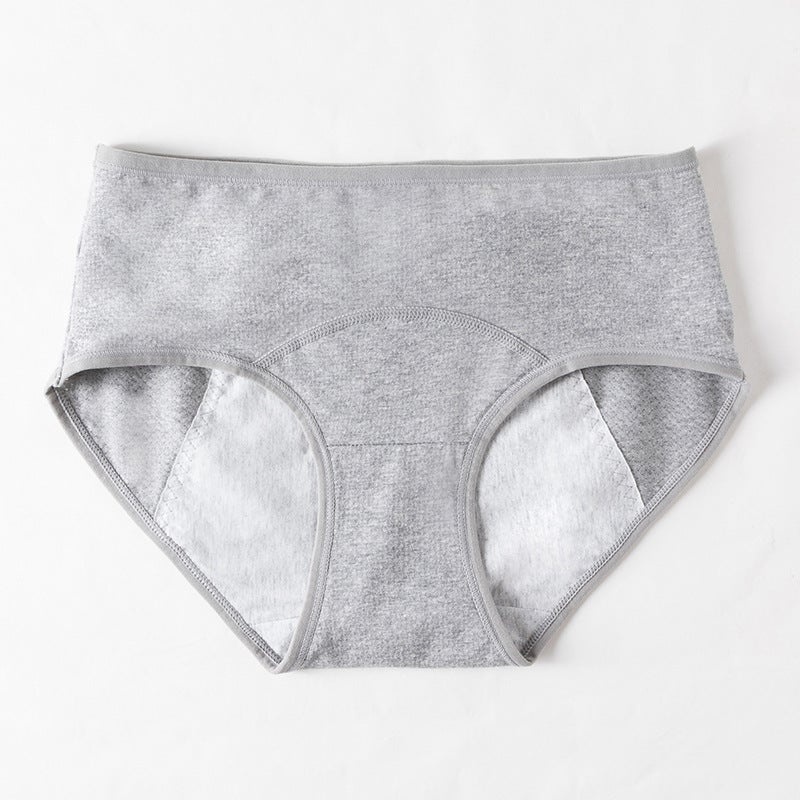 Womens Leakproof Menstrual Panties Breathable Cotton Dark gray  - Image 1