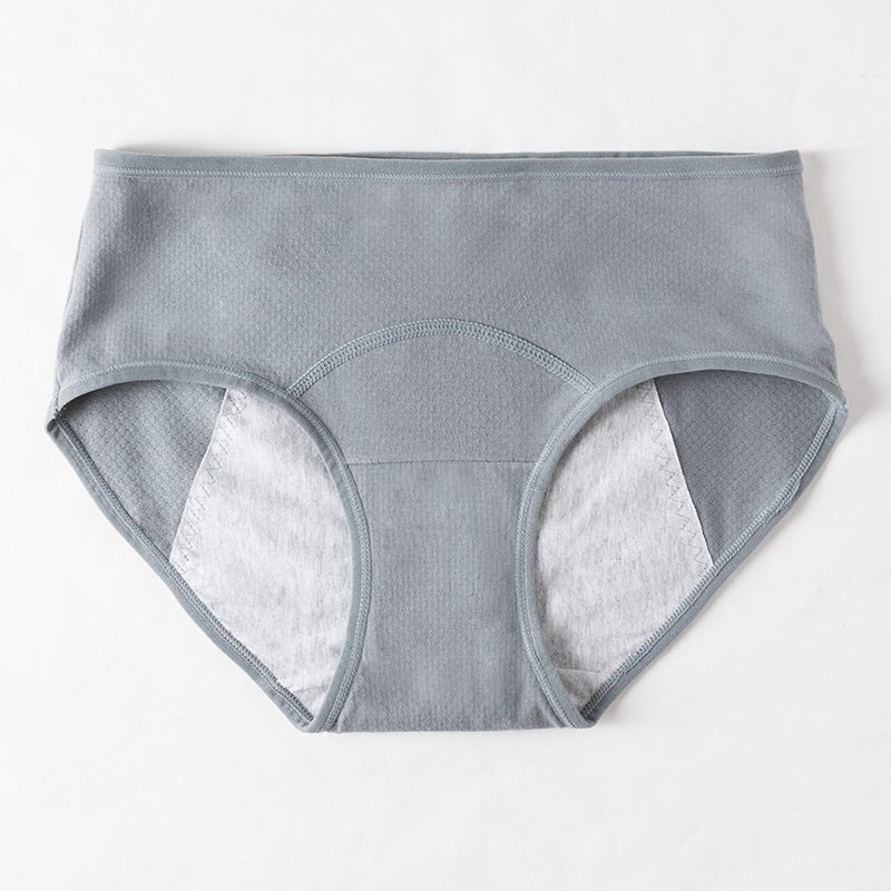 Womens Leakproof Menstrual Panties Breathable Cotton Dark gray  - Image 3
