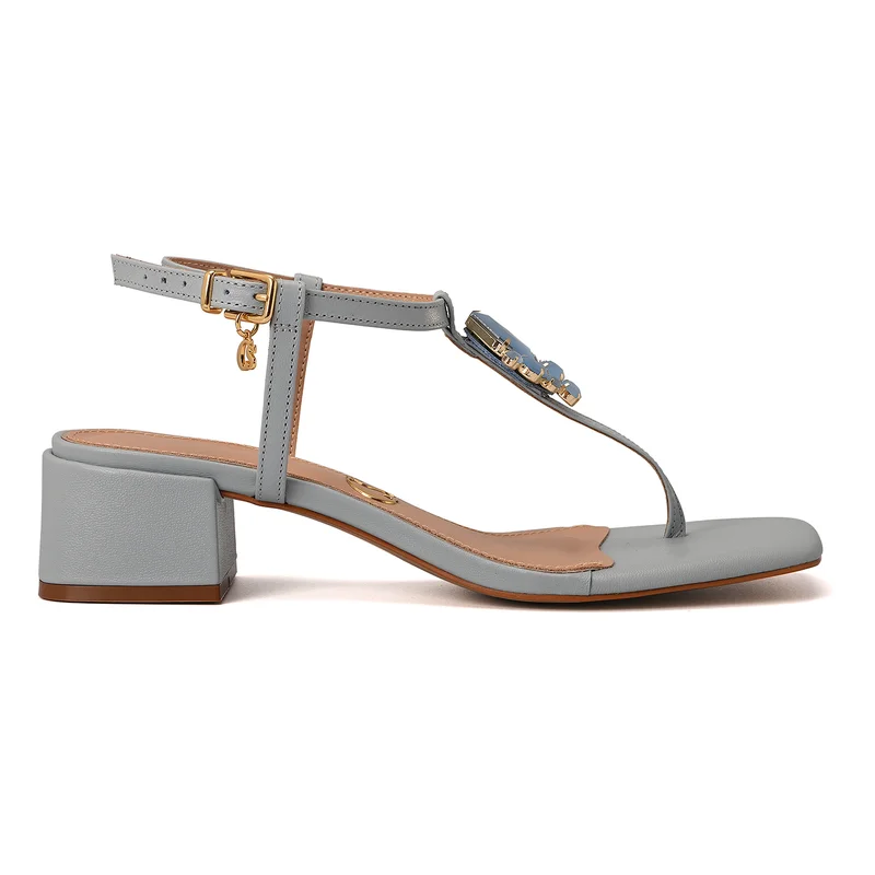 Carmen Steffens Sky Blue Sandal with Gemstones and Crystals