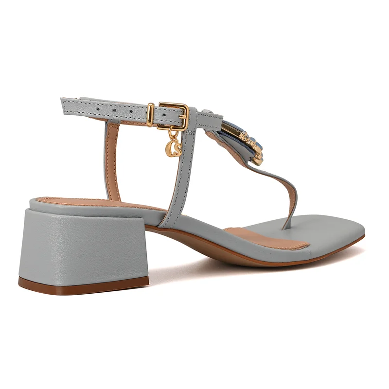 Carmen Steffens Sky Blue Sandal with Gemstones and Crystals