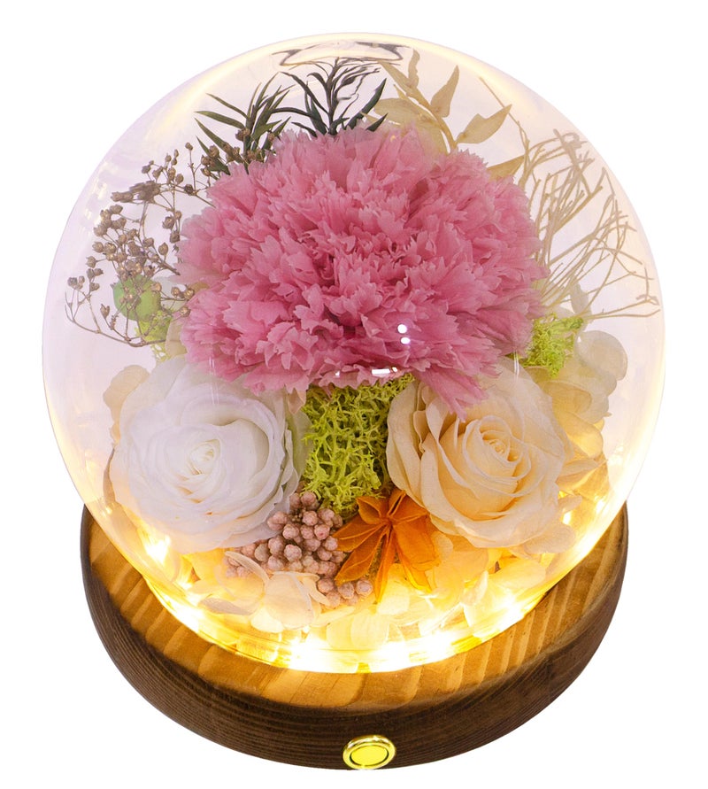 Valley of Rain & Forest Long-Lasting Real Flowers, Unique Floral Gift for You to Send Love for All Occasions, for Indoor Decoration (Pink Carnation, White & Yellow Roses arrangement) - Image 1