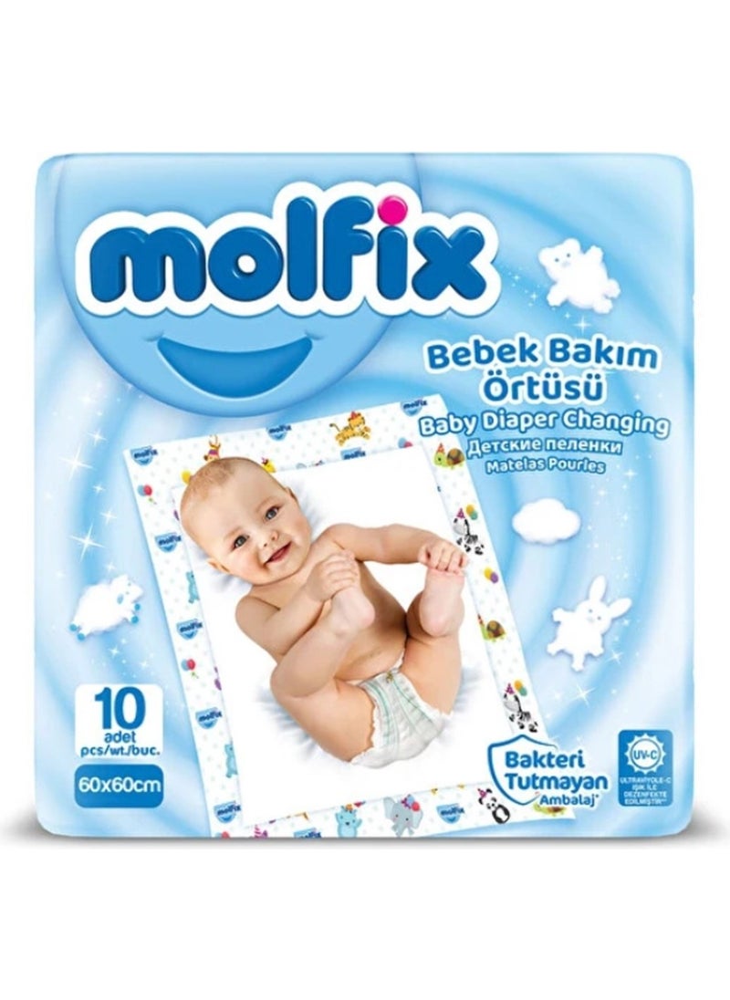 Molfix غطاء العناية بالطفل من مولفيكس 10 قطع جديد 
