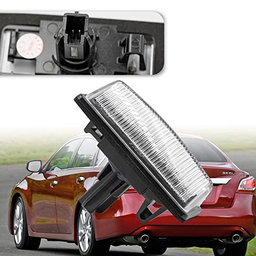 NSLUMO LED License Plate Light Replacement for 2013-2018 Nissan Altima Pathfinder, 2014-2019 Nissan Sentra Versa Note, OEM Fit 6000K Xenon White 18-SMD Canbus Error Free Led Tag Lights Assembly - Image 2