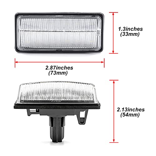 NSLUMO LED License Plate Light Replacement for 2013-2018 Nissan Altima Pathfinder, 2014-2019 Nissan Sentra Versa Note, OEM Fit 6000K Xenon White 18-SMD Canbus Error Free Led Tag Lights Assembly - Image 5