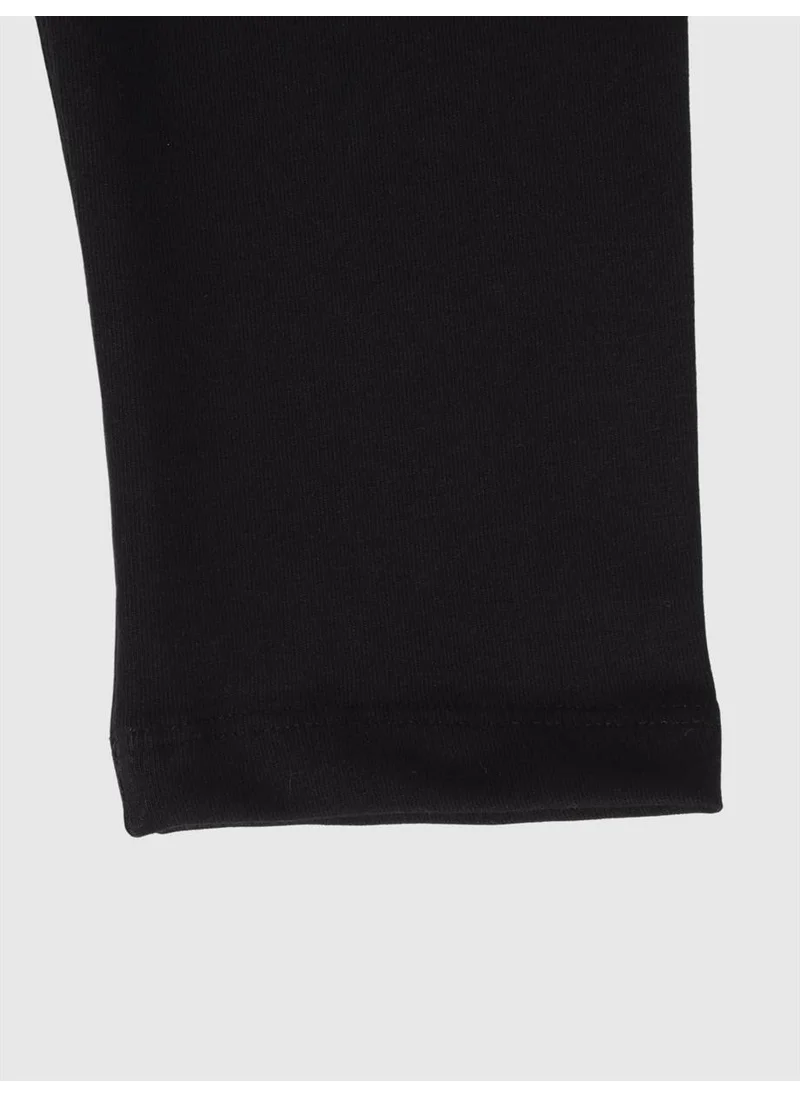 Yhh Kids Cotton Capri Boy Tights Black