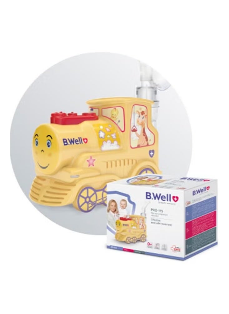 B.Well B.Well PRO-115 Toy Train Compressor Nebulizer – Fun Design for Kids  - Image 1