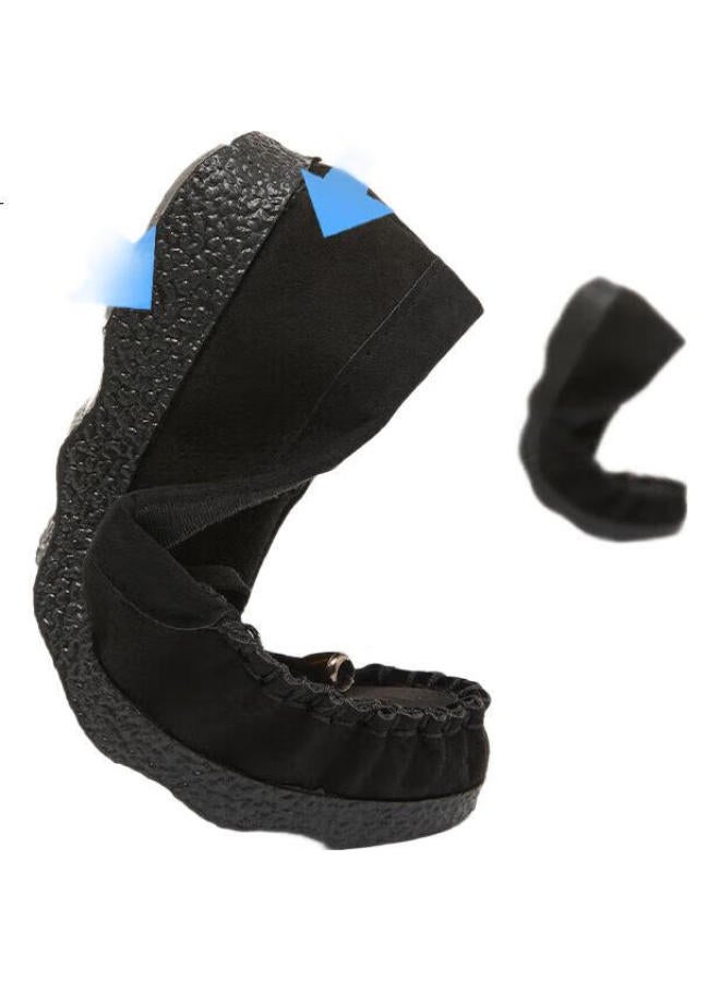 Weizhi Old Beijing Cloth Shoes For Women, Butterfly Bow Flats, Versatile Black Work Shoes, Casual Shoes, Mom Shoes, Wz1020, Size 39 - Image 2