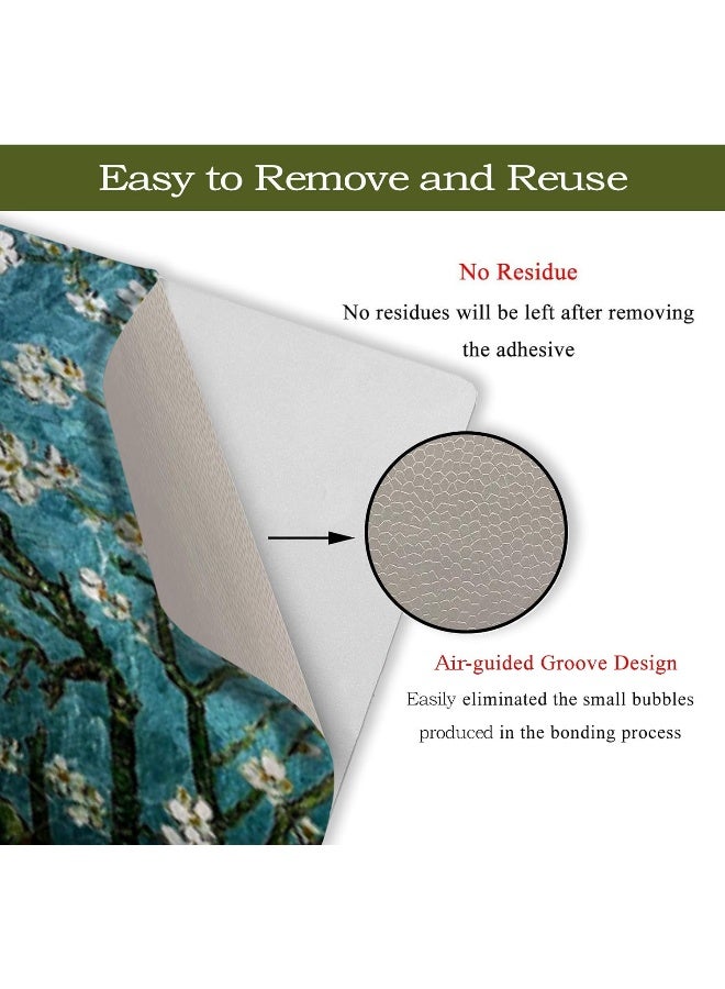 Home Trove ToLuLu Laptop Skin Sticker Decal, 12" 13" 13.3" 14" 15" 15.4" 15.6 inch Vinyl Cover Art Protector Notebook PC (Free 2 Wrist Pad Included), Decorative Waterproof Removable, Van Gogh Painting - Image 3