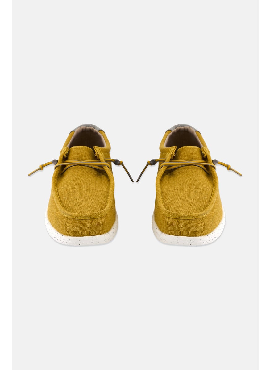 Sun Stone Men Brian Lace Up Casual Shoes,  Mustard Combo  - Image 4