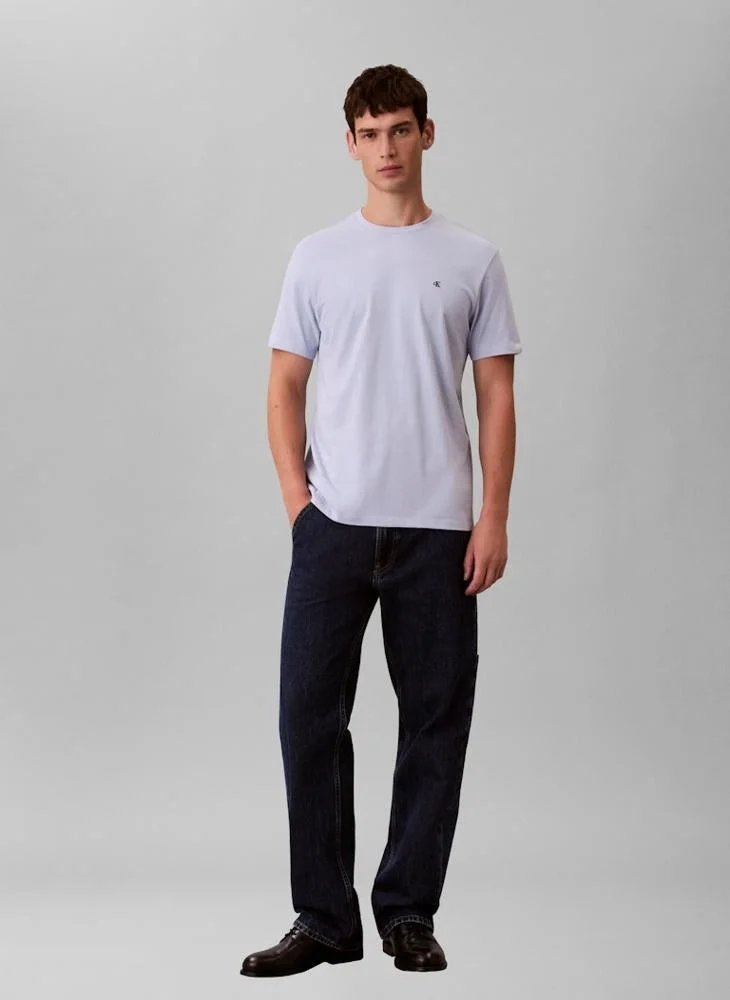 Calvin Klein Jeans  Monogram Embroidery T-Shirt for Men | Best Price UAE
