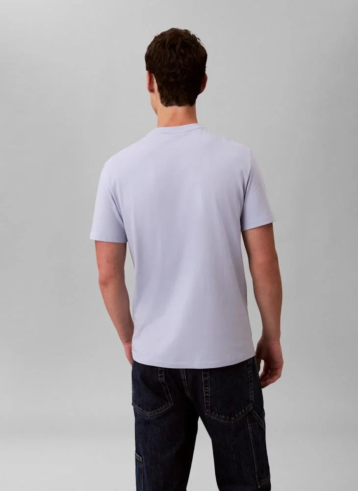 Calvin Klein Jeans  Monogram Embroidery T-Shirt for Men | Best Price UAE