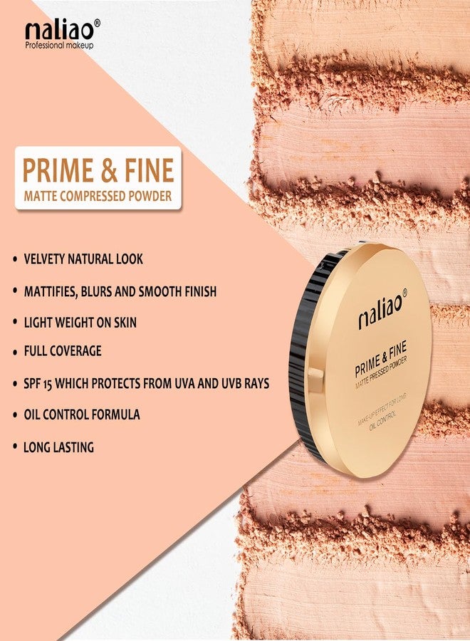 Maliao Whitening Compact Powder | Prime & Fine Makeup Effect | Long-Lasting Oil Control | Smooth Finish | Lightweight Formula | Ideal for All Skin Types | Natural Beige, 20g - Image 4