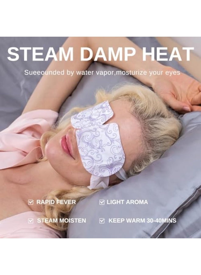 10 Pcs Steam Eye Mask, Chamomile Heated Eye Mask, Disposable u0026 Self-Heating, Eye Care for Dry Eyes, Dark Circles, Puffy Eyes, Puffiness and Eye Fatigue - Image 3