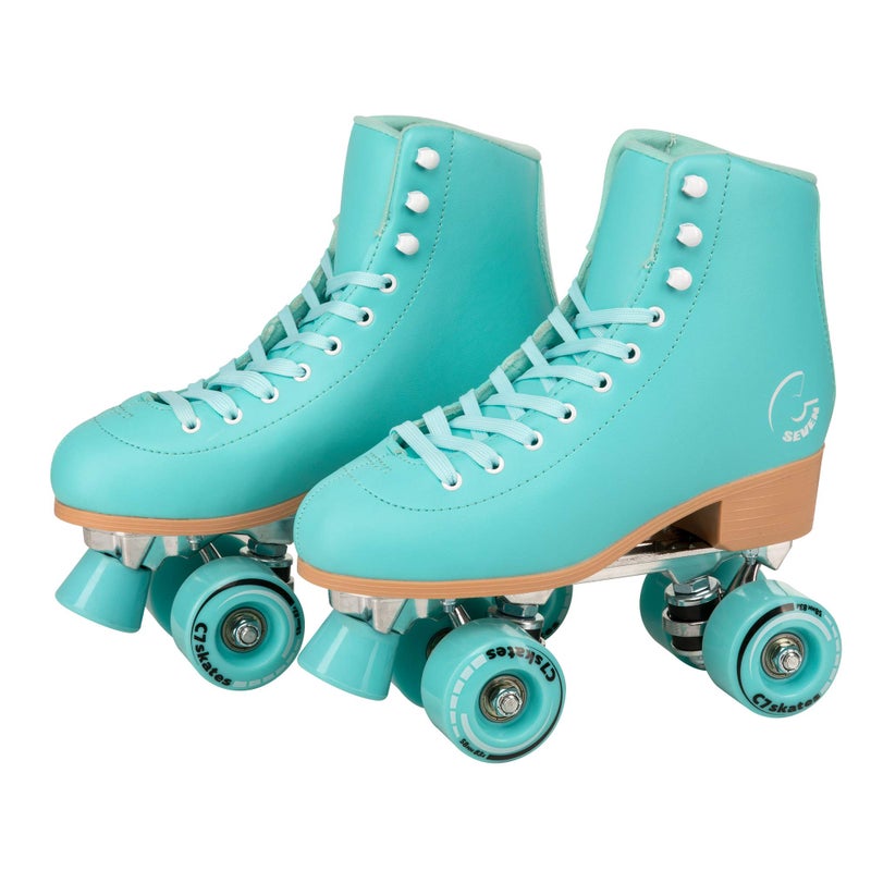 C SEVEN C7skates Cute Roller Skates for Girls and Adults Aquamarine Womens Womens 8 Mens 7