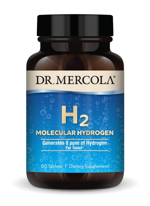 H2 molecular hydrogen generates 8 ppm of hydrogen per tablet 90 tablets dietary supplement