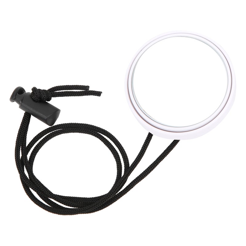 Diving Rearview Mirror 360 Degree Adjustable Rearview Mirror with Lanyard Diving AccessoryWhite - Image 1