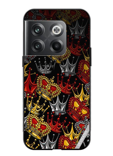 Protective Case Cover For OnePlus 10T King And Queen Design Multicolour