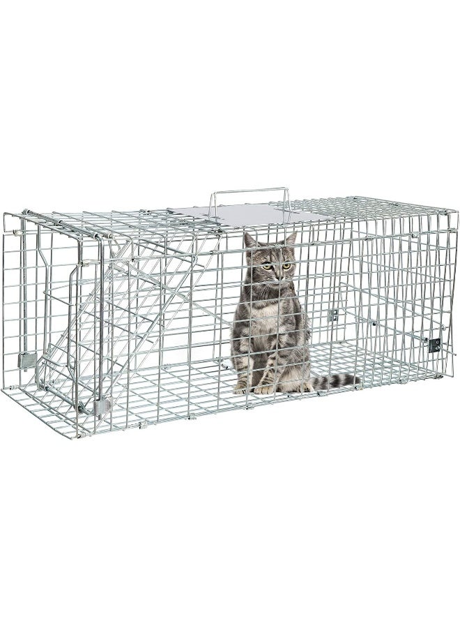 Egardenkart® Large Cat Trap Cage - Cat Trap for Stray Cats and Small Animals | Easy Set Two-Door Animal Trapper for Raccoons, Stray Cats, Bandicoot Rats and Groundhogs (Large) - Image 2